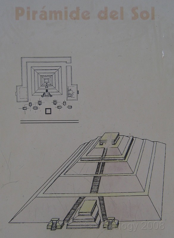 Mexico Pyramids - Mexico City 2009 0630.jpg - A trip to the Teotihuacan area of Mexico to visit the pyramids. A vast complex and a great climb to the top. This was followed by lunch in a cave, then a visit to the historical center of Mexico City. March 2009.